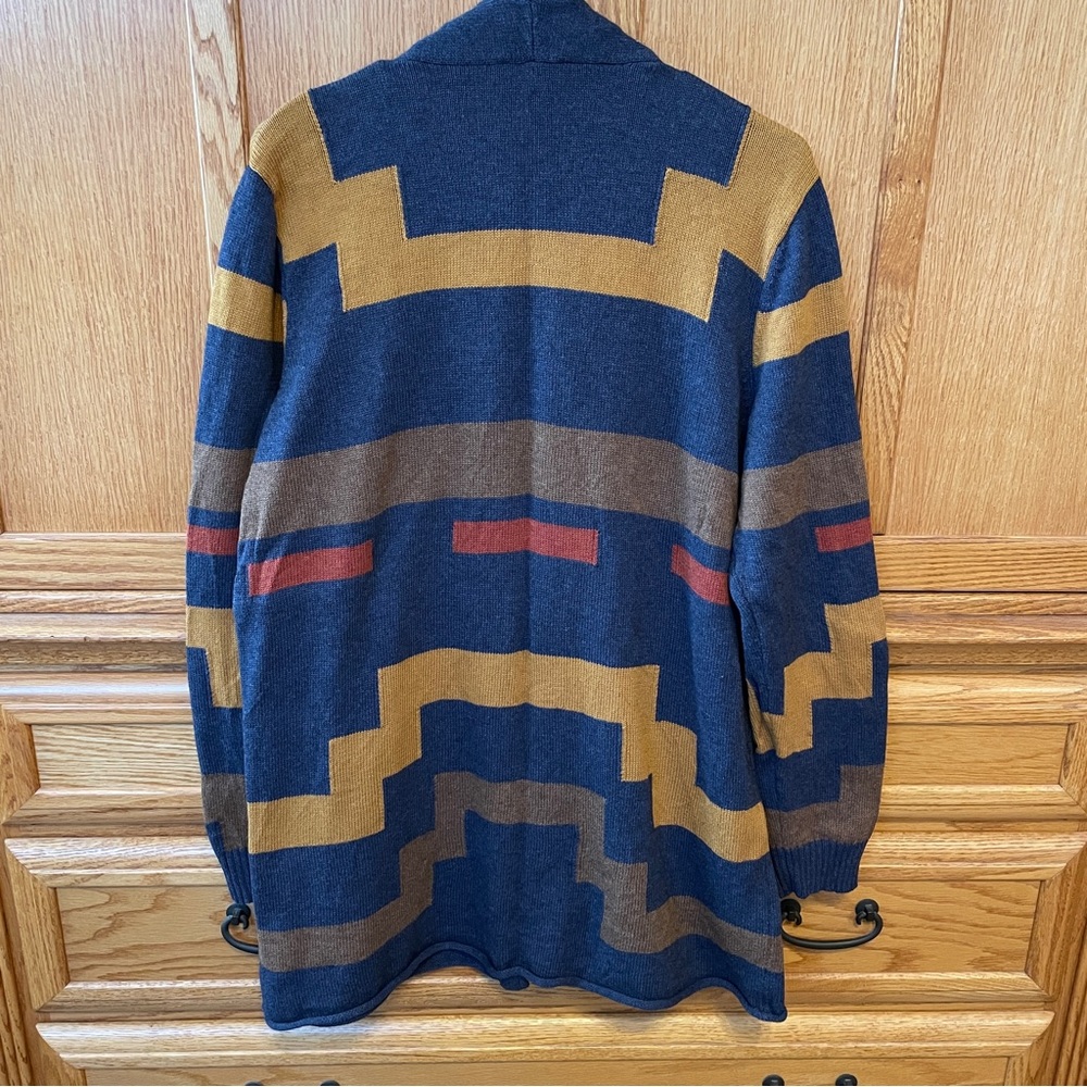 Lightweight Pendleton Sweater Mustard Navy - image 1